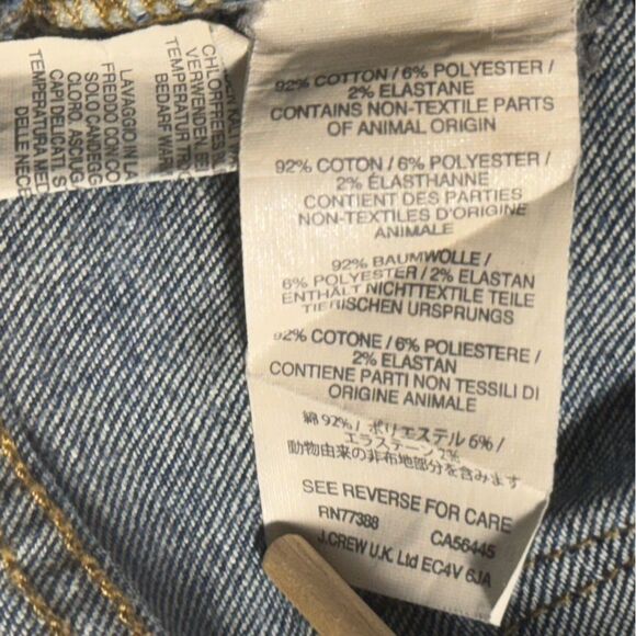J. Crew toothpick style size 31 Blue Denim Women's Jeans - Picture 9 of 11